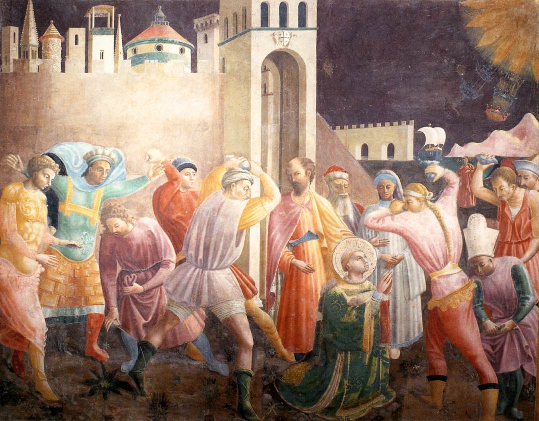 UCCELLO, Paolo Stoning of St Stephen